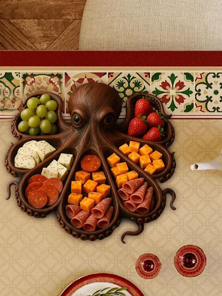 Vassoio di Salumi Tagliere a Tema Animale Vassoio da Portata Multifunzione per Amanti dei Frutti di Mare e Intrattenitori
