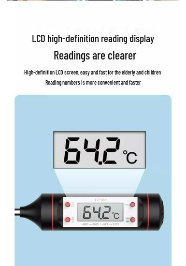 Digital Display Food and Liquid Probe Thermometer for Industrial and Commercial Use