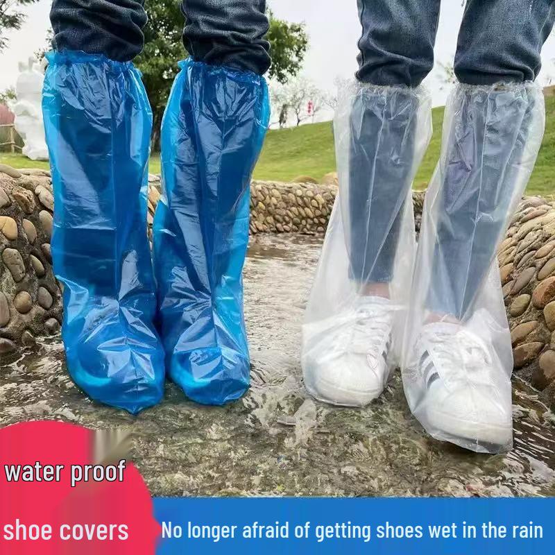 Children's Waterproof Thickened Rain Shoe Covers - Wear-Resistant, High Tube Design for Outdoor Use