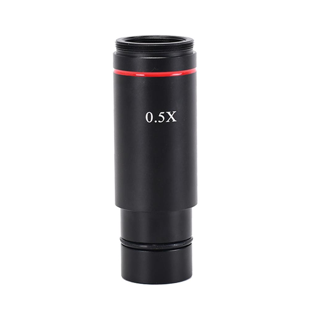 0.5X C Mount Microscope Adapter 23.2mm Electronic Eyepiece Reduction Lens 0.5X Microscope Relay Lens for Microscope CCD