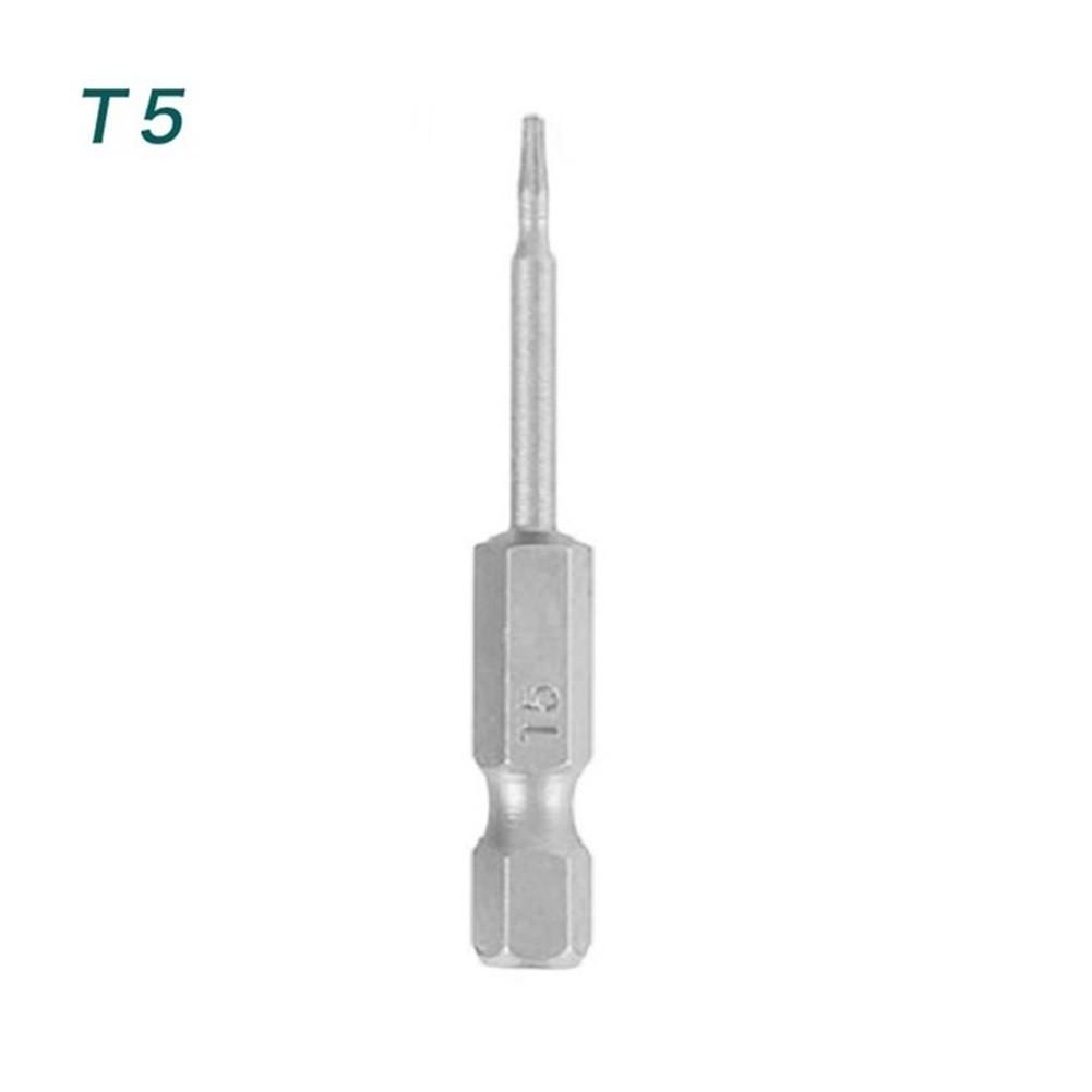 50mm Torx Screwdriver Bit With Magnetic 1/4 Inch Hex Electric Screwdriver Bit Alloy Steel Screw Driver Handle Power Tools T5-T40
