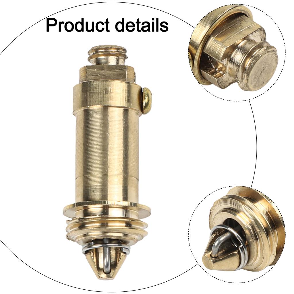 Brass Basin Sink Drain Waste with Click Clack Operation and Spring-Activated Bounce Valve for Standard Fittings