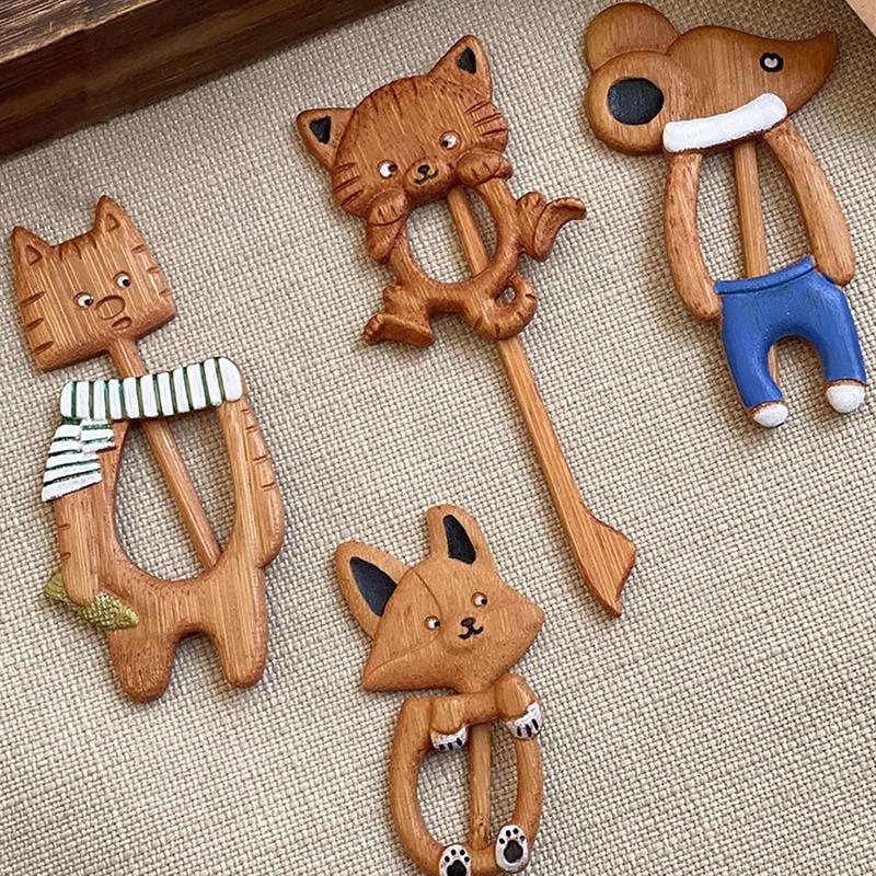 1 szt. Akcesoria odzieżowe Urocza broszka Zabawna klamra do szalika Styl wiejski Klamra do swetra Biżuteria w stylu naturalnym Styl minimalistyczny 10 stylów