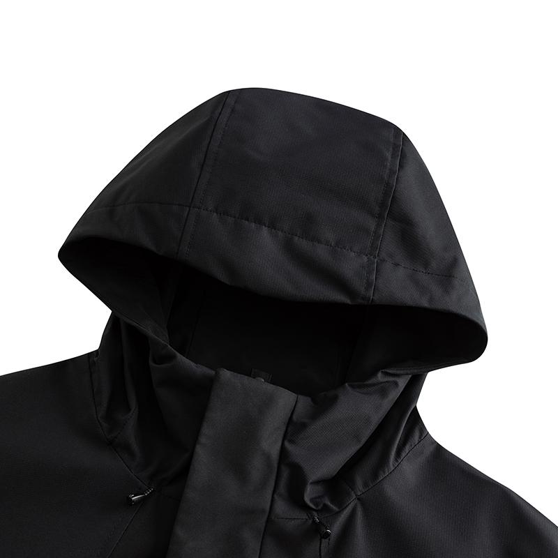 Anta Woven Sports Hooded Waterproof Windproof UV Protection Warm Water-Repellent Jacket Men Jacket 152546605-3
