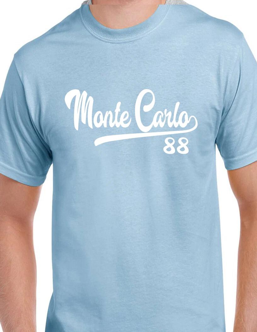 Monte Carlo 88 1988 Tail Script T-Shirt American Lowrider Car Tee All Colors 4XL