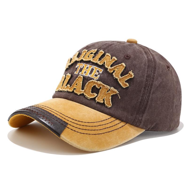 New Patchwork Washable Baseball Cap Men Women Letter Sunhat Unisex Outdoor Sports Snapback Fishing Travelling Baseball Hat
