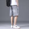 Casual Retro Beggar Ripped Denim Shorts Men's Loose Five-point Pants Summer Thin Medium Pants