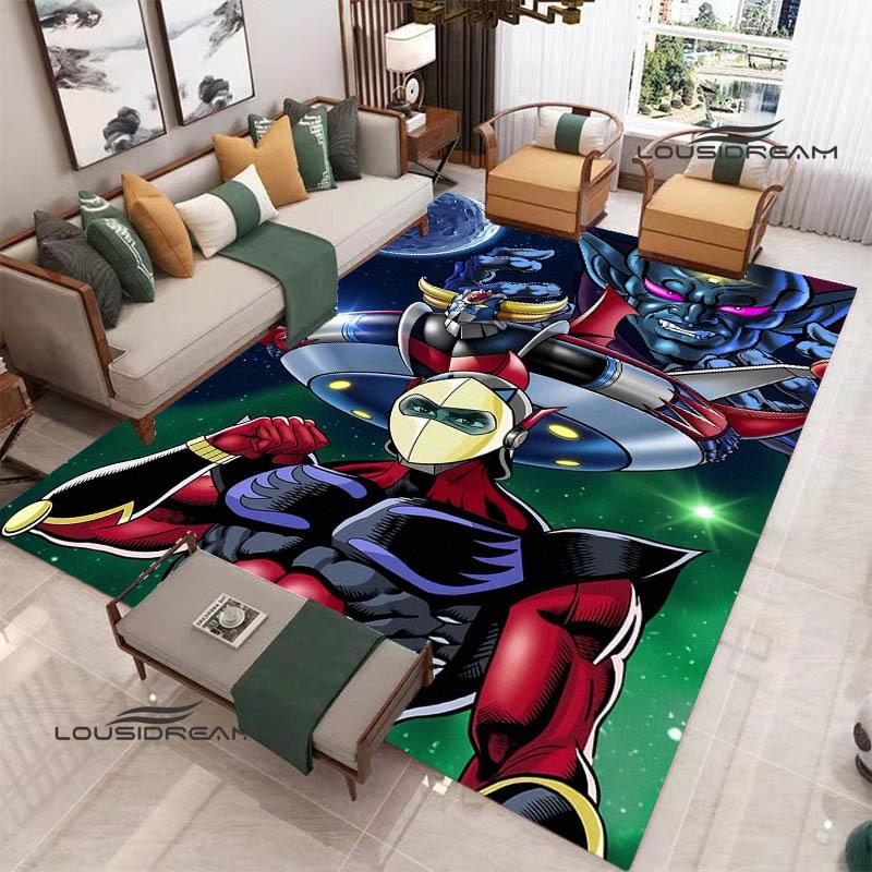 Tapis 3D OVNI ROBO GRENDIZER GOLDORAK Tapis antidérapant Tapis d'extérieur Tapis de zone Tapis de décoration pour la maison la chambre à coucher Tapis pour chambre à coucher Cadeau d'anniversaire