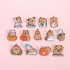 Waterproof Animal Pins Unique Capybaras Collectible Badges for DIY Crafts Lovely Unisex Fashion Broosh Jewelry