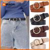 Dames Riem Modieuze Ronde Gesp Riem Met Jeans Cargo Broek Rok Dunne Riem Zachte Pu Riem Goedkope Riem Nieuw