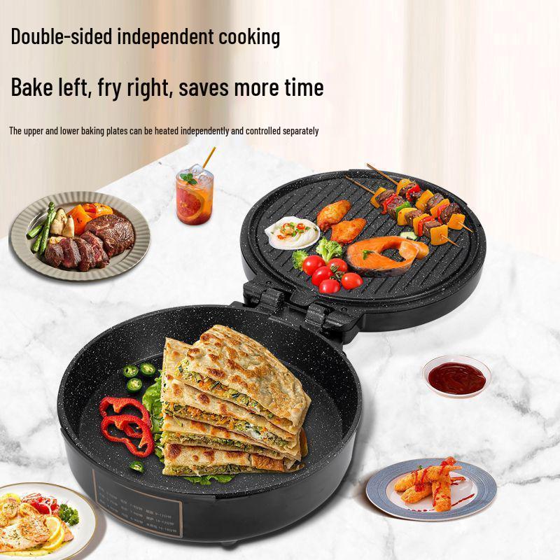 Automatic Electric Non-stick Double-Sided Pancake & Crepe Maker with Safety Power-Off