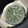VINTAGE ORIENT AUTOMATIC 46941 JAPAN MENS GREEN COLOR DIAL WATCH A700634-5 R204-a700634
