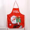Santa Claus Fabric Print Christmas Apron - Festive Party Decoration