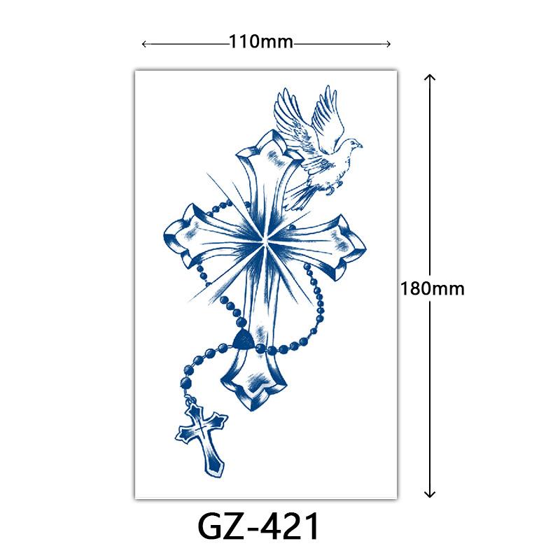 Autocolante Tatuaj Herbal, Autocolante Tatuaj cu Suc, Autocolante Tatuaj Semi-Permanent cu Litere Englezești Tatuaj