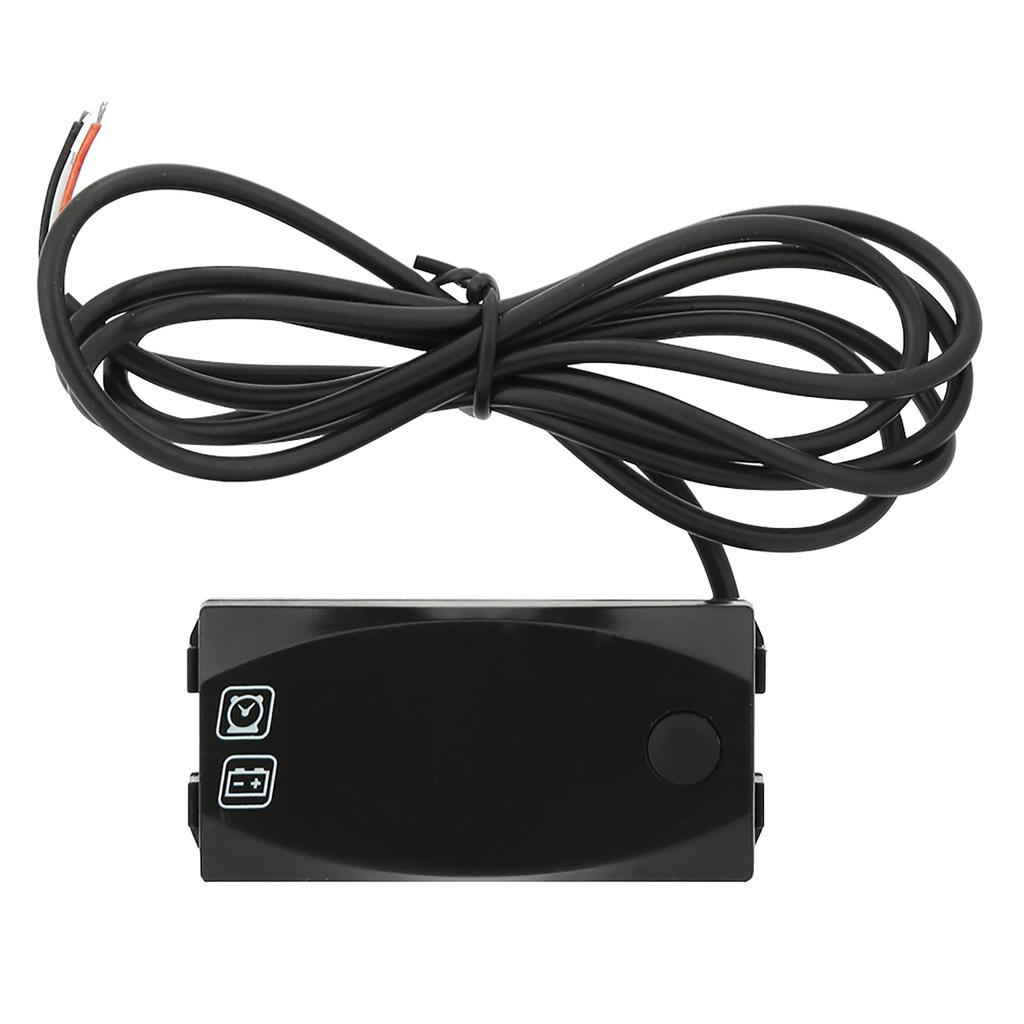 Multifunctional Motorcycle Voltmeter Water Proof Electronic Clock Gauge 2 in 1 LED Meter