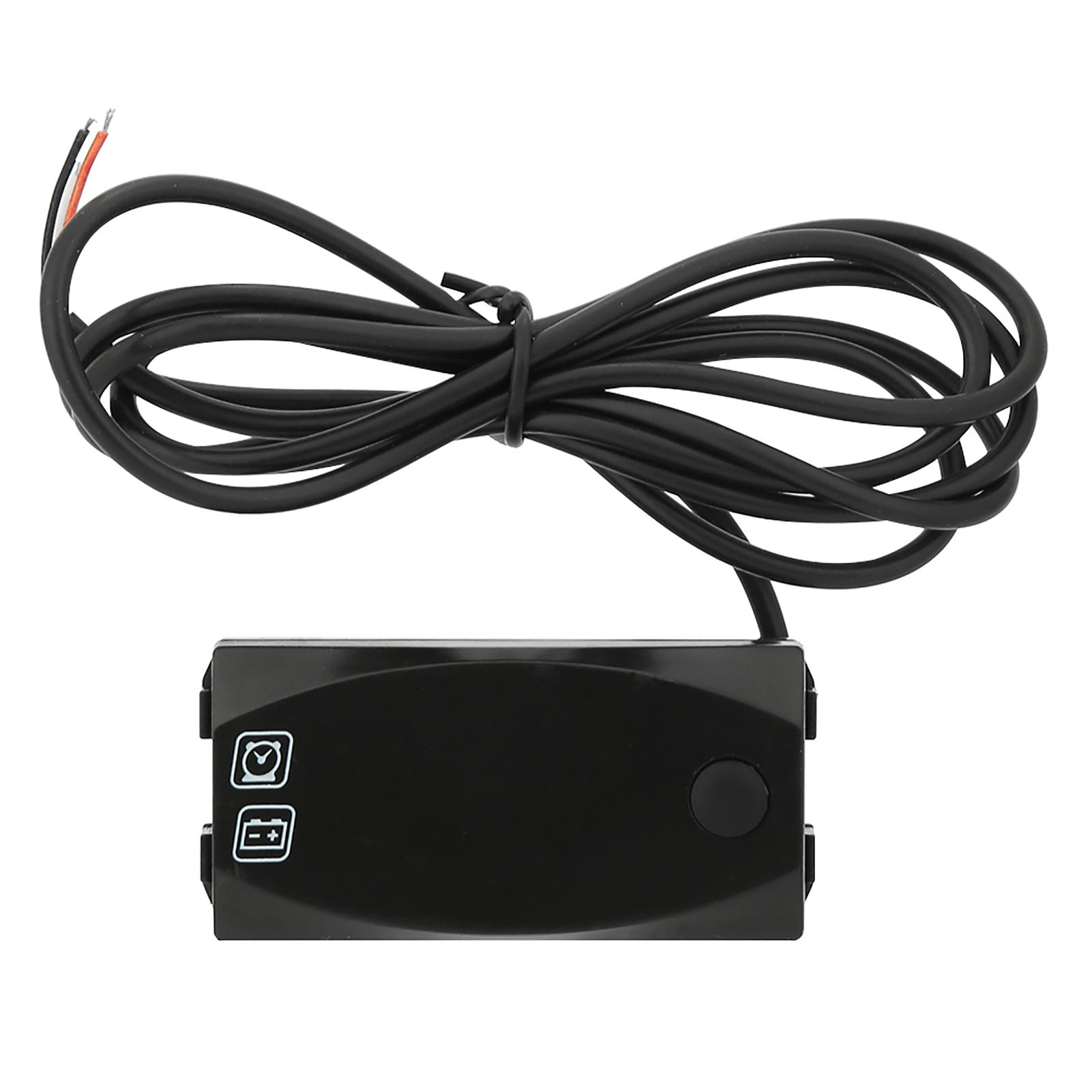 

Multifunctional Motorcycle Voltmeter Water Proof Electronic Clock Gauge 2 in 1 LED Meter красный