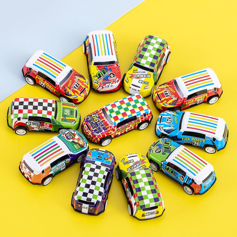 Douyin Hot Alloy Tin Plate Pull-back Car Toy - Children s Model Ornament