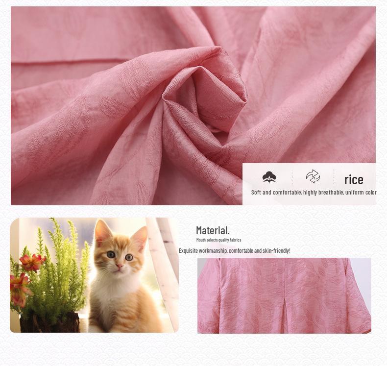 Women's 2024 Tencel Jacquard Slimming Summer Dress - Elegant High-End Design