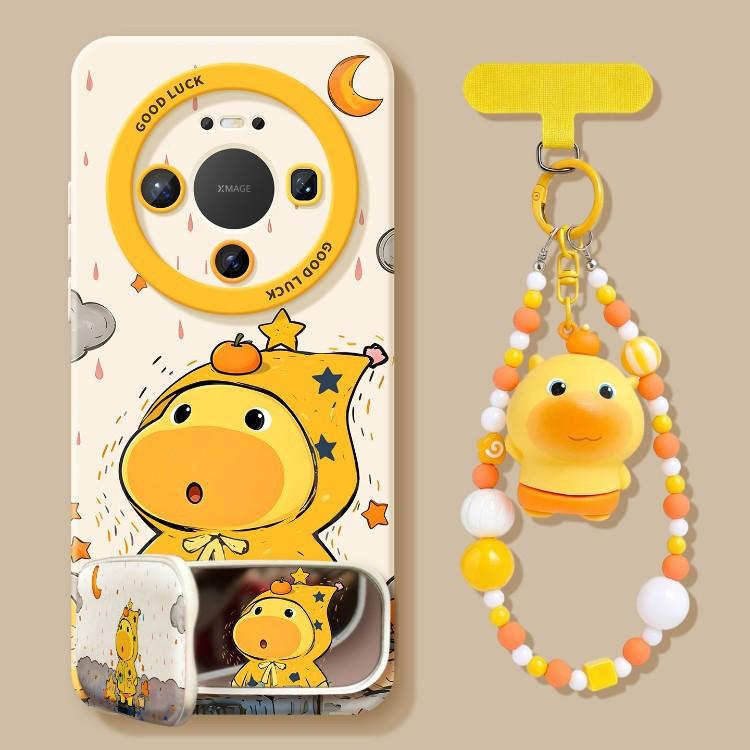 Lulu is suitable for Huawei mate11 mobile phone case, the new 11promax silicone 11 cartoon with lanyard 11 protective case.