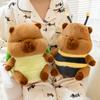 Jouets Peluches Capybara Transformables Créatifs Peluches Moelleuses Cartoon Abeille Tortue Capybara Poupée Ronde Compagnon Câlin Animal Cadeau d'Anniversaire