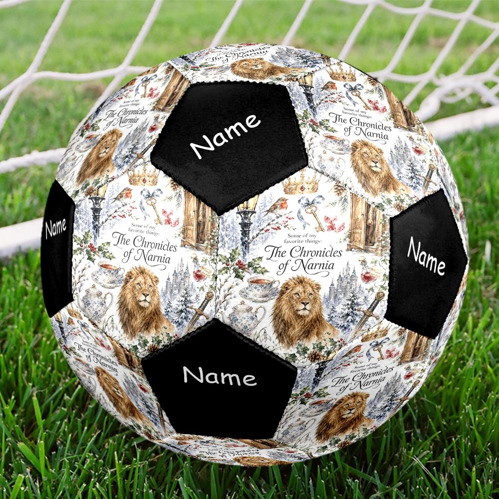 Custom Name The Chronicles of Narnia Theme Size 5 Soccer Ball, Suitable for Both Indoor and Outdoor Matches, a Gift Suitable for Everyone.