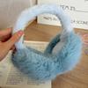 Luochi Knitting Plush Earmuffs for Women - Cute Fluffy Ear Protection for Winter, Cycling, and Cold Weather 