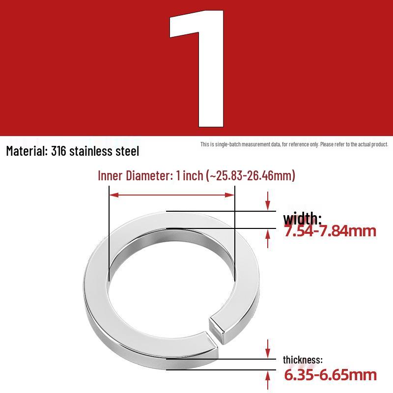 US UK Standard 304/316 Stainless Steel Anti-Loosening Spring Lock Washer
