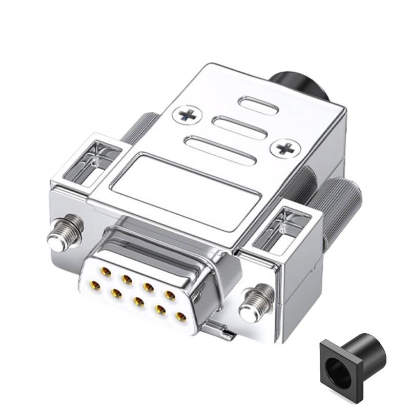 Industrieller DB9 Stecker 9-polig RS232 RS485 Serieller Adapter zu Klemmenblock Signalmodul mit Metallgehäuse