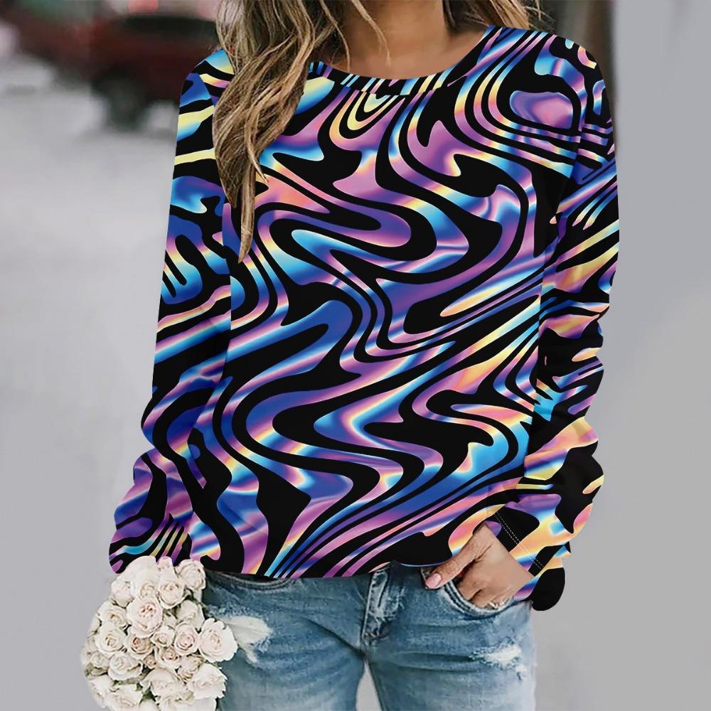 Plus size European and American Fashion 2025 Women's Elegant V-neck Long Sleeve T-shirt