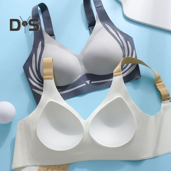 Lady Bra Seamless Thin Push-up 3D Full Cup Wide Shoulder Strap Anti-Sagging Supportive Lifting Shaping Sport Full Coverage Bra Lady Daily Exercise