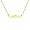 Chic Personalized Bar Chokers for Women Custom Horizontal Stainless Steel ID Bar Necklace Elegant Party Jewelry Custom Gift