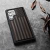 Carveit Wood Case for Galaxy S24 Ultra Case [Natural Wood & Black Soft TPU] Shockproof Protective Cover Unique Wooden Design Compatible with Samsung