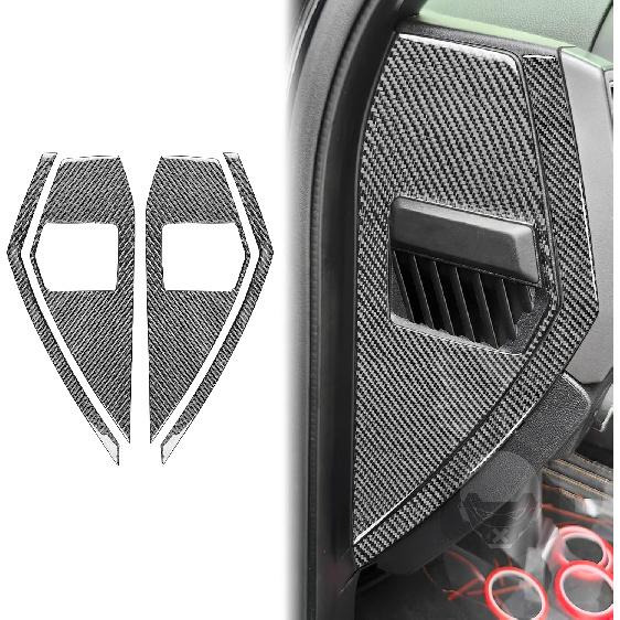 for Ford F-150 Raptor 2017-2020 Accessories Glove Box Top Strip | Real Carbon Fiber, for Ford F150 F-150 Raptor 2017 2018 2019 2020, Interior Trim