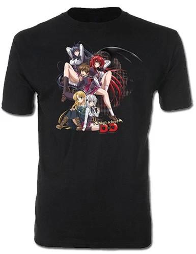 Issei Rias Akeno Anime Group Graphic Cotton Unisex Tee Unisex T-Shirt S