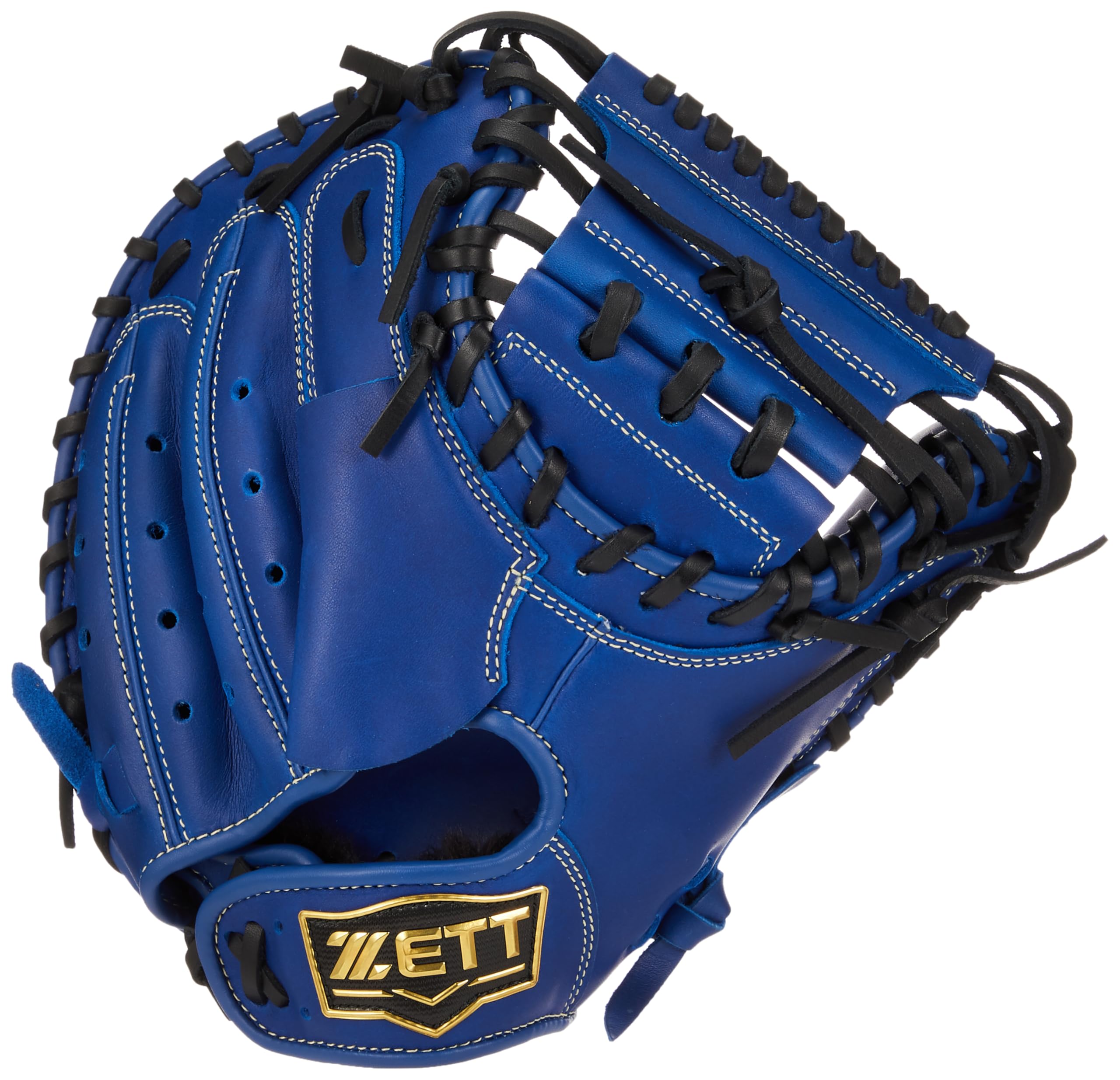 

ZETT Youth Softball Ground Royal Blue BJCB76522 Catcher s Mitt, Hero, (2500), Right-Handed Throw,