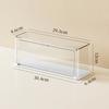 Stackable blind-box storage case, figure display box, dustproof PET clear organizer with stand for dolls and collectibles