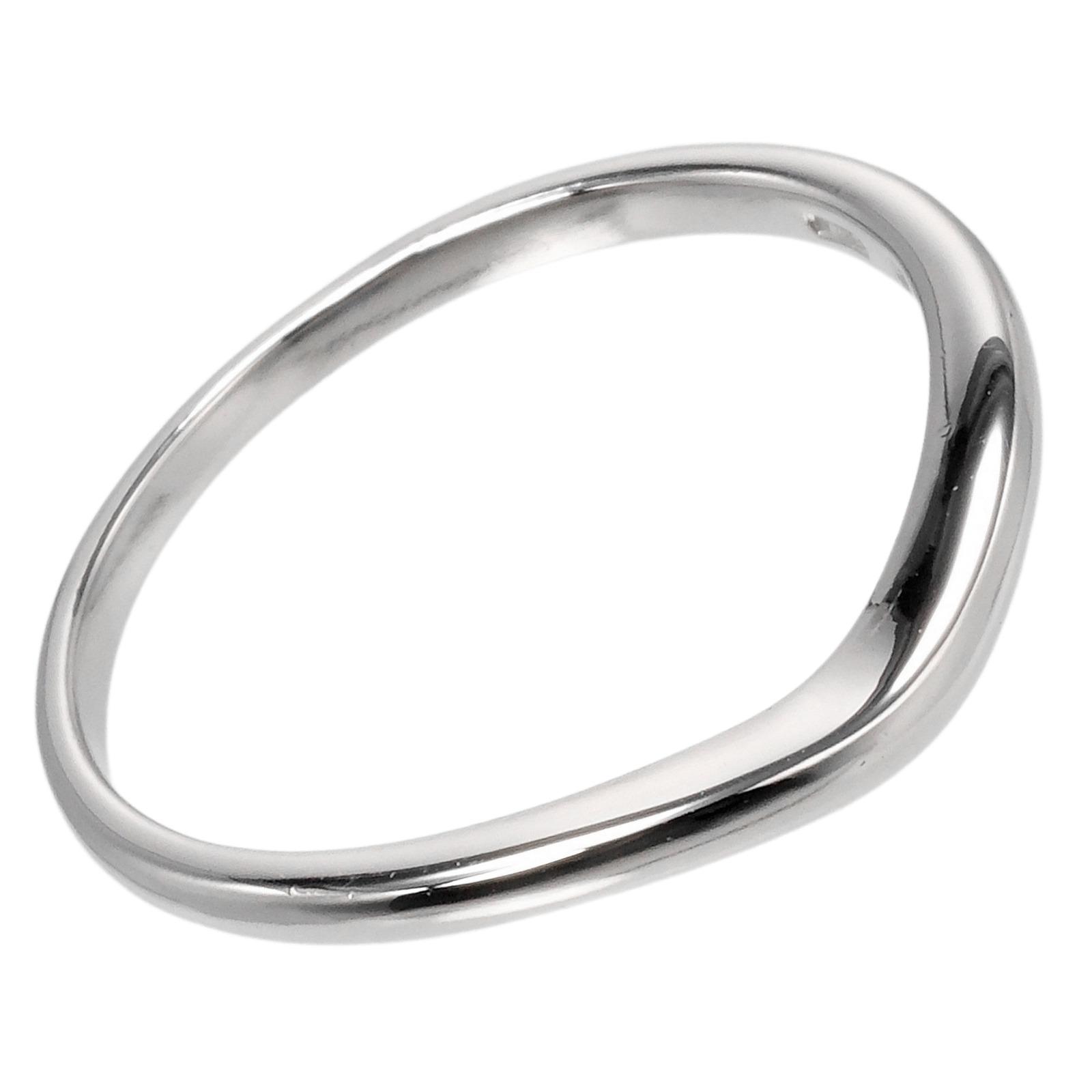

BVLGARI Feddy wedding Ring Pt950Platinum #8.2(US Size) 3.72g mens Used