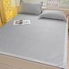 Set de Tres Piezas de Estera de Verano de Seda de Hielo para Gorro, Sábana Bajera 2024 Nuevo Verano Dormitorio de Estudiantes Individual Lavable