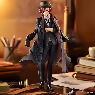 18cm Bungo Stray Dogs Figur Nakahara Chuuya Dazai Osamu PVC Actionfigur Sammlerstück Modell Spielzeug Kindergeschenk Ornamente Puppe Spielzeug