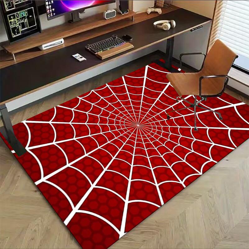 1 Stück Spinnennetz Extra Groß Rutschfester Boden Teppich, Büro, Familie, Schlafzimmer, Studio - Großer Bereich TeppichJ0338