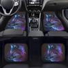 Galaxy Wolf Floor Mats for Cars Front & Rear Seat Carpet Floor Mats All Weather Protection Universal Fit Mat for Car SUV