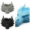 Support Présentoir Multifonctionnel pour Bijoux Ornements Tête de Dragon Impression 3D Bureau