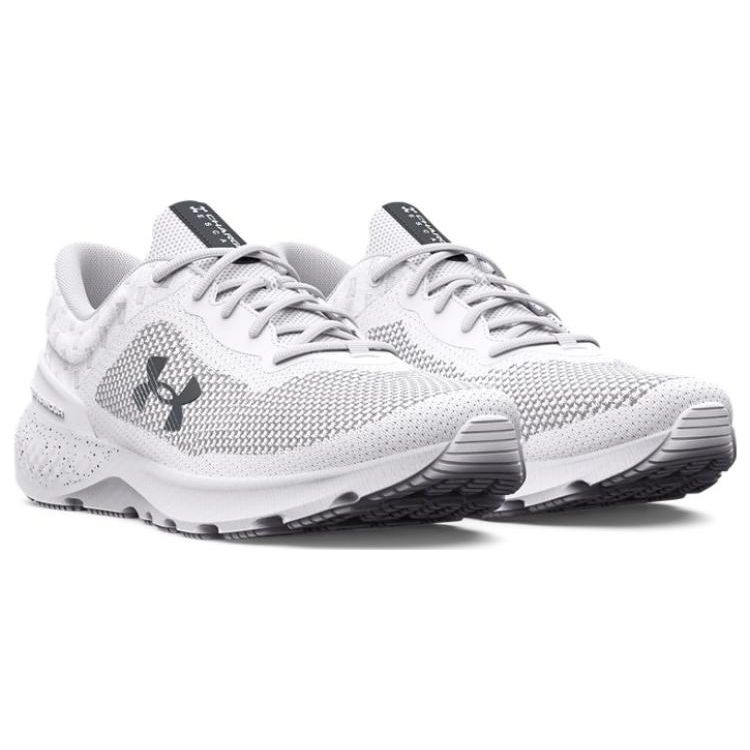 Under Armour Charged Escape 4 Round Toe Comfortable Fabric Shock Absorbing Breathable Low Top Short Distance Running Shoes Men Sneaker 3026521-101