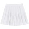 Women's High Waist White Pleated A-line Skirt for Tall Girls, Extra Long, Spring/Autumn 2025, Hip-Wrapping JK Style