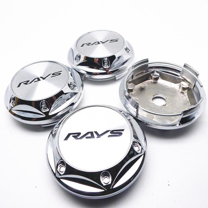 4pcs 68mm 62mm For Rays Wheel Hub Center Cap Car Rims Replace Dust-proof Cover Auto Styling Accessories