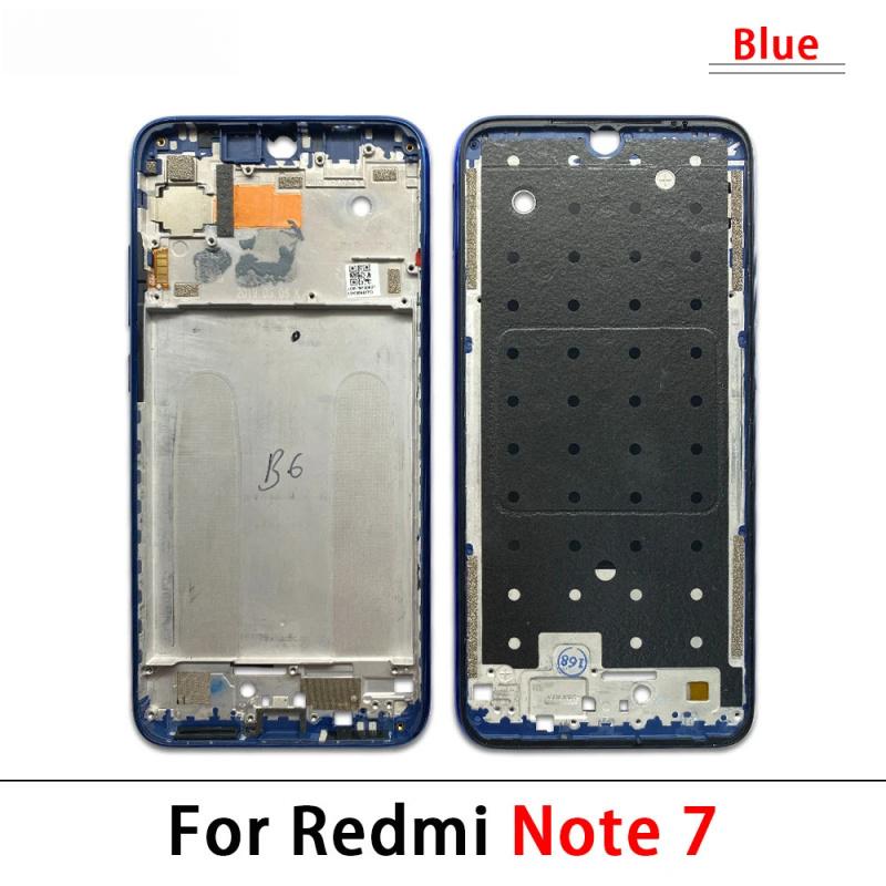 Front Housing Middle Frame LCD Frame Screen Bezel Cover Holder Replacement Parts For Redmi Note 7 8 Pro 9S 9 Pro