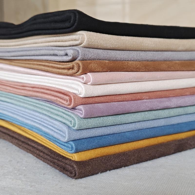Two-Sided Suede Fabric By The Meter For Sofa Cover Clothing Bag Lining Background Diy Seiwng Cloth Soft Comfortable White Pink