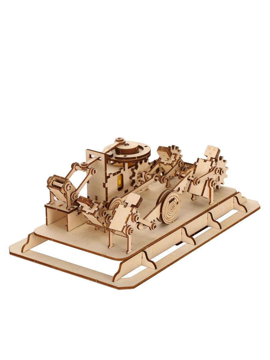 

3D Wooden Jigsaw Airship Model Kit For Adult Model Building Kit Brain Sharp Turn For Adult Building Handmade Craft Machinery белый