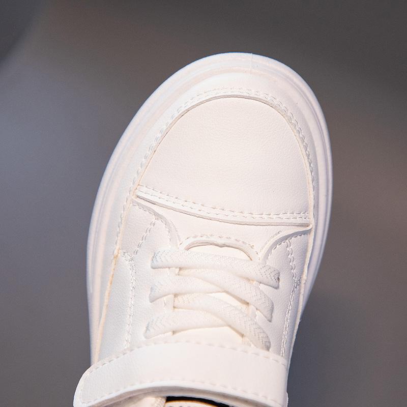 Детская минималистичная и модная низкая обувь на липучке для спорта и отдыха. Маленькие — фото 7