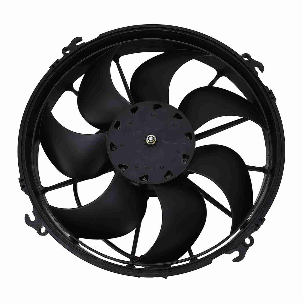 24V Car Cooling Air Fan 7 Blades 160W Power Heat Dissipation Black for Buses Trucks